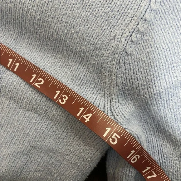 LoveShackFancy Womens Zaheer Pullover Feminine Heart Bow Sweater Pink Blue XS - Picture 7 of 11